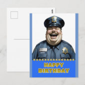 Verjaardagsofficier Briefkaart (Voorkant / Achterkant)