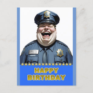 Verjaardagsofficier Briefkaart