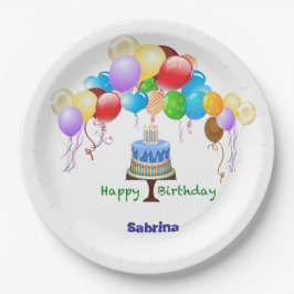 verjaardagspapier papieren bordje