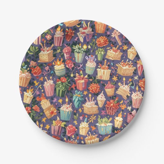 verjaardagspapieren bord (Voorkant)