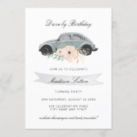 Verjaardagsparade Drive door Waterverf Beetle Flor