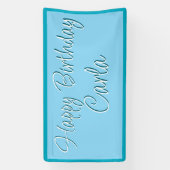 Verjaardagspartij Banner Decoratie - Aangepaste Na (Verticaal)