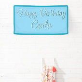 Verjaardagspartij Banner Decoratie - Aangepaste Na (Insitu)