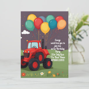 Verjaardagspartij Gepersonaliseerde Uitnodiging .