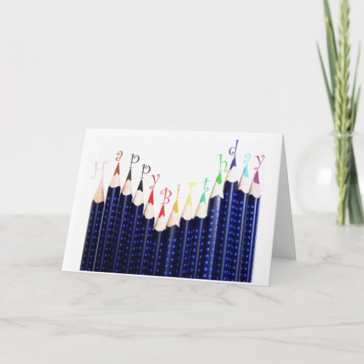 Verjaardagspennen Kaart (Voorkant)
