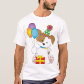 Verjaardagspup Mannen T-shirt (Voorkant)