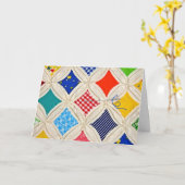 Verjaardagsquilt met naald kaart (Gele Bloem)