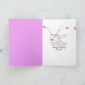 verjaardagsregen op raam met tulpen kaart (Binnen)