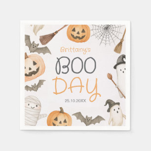 Verjaardagsservetten Boo Day Spooky Halloween Servet