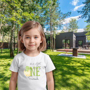 Verjaardagsshirt met naam voor baby met een lief d