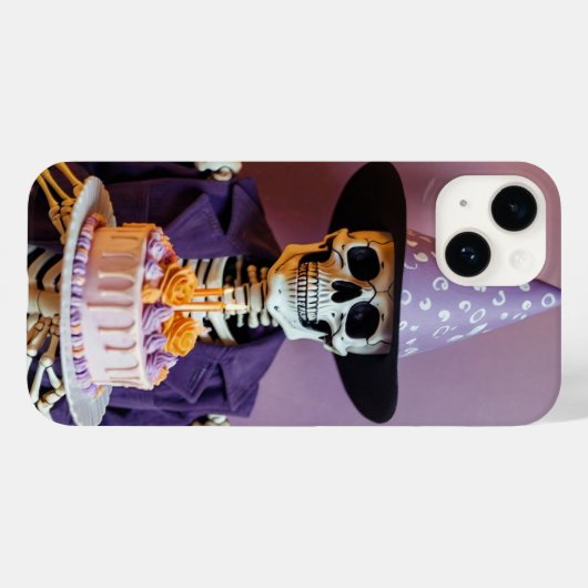 Verjaardagsskelet Case-Mate iPhone Case (Achterkant (horizontaal))