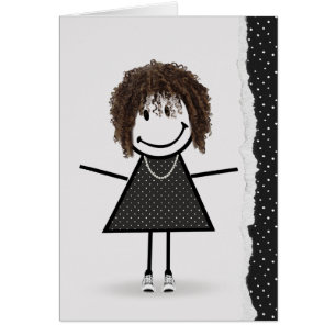 Verjaardagsstickermeisje met sneakers