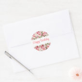 Verjaardagsstickers Ronde Sticker (Envelop)