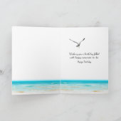 Verjaardagsstrandkaart in envelop kaart (Binnen)