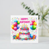 Verjaardagstaart (Staand voorkant)