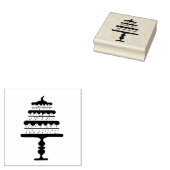 Verjaardagstaart Art Stamp Rubberstempel (Gestempeld)