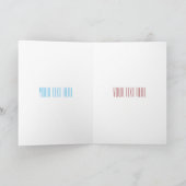 Verjaardagstaart cartoon illustratie kaart (Binnen)