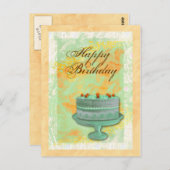 "Verjaardagstaart" feest vrouwen dames Briefkaart (Voorkant / Achterkant)