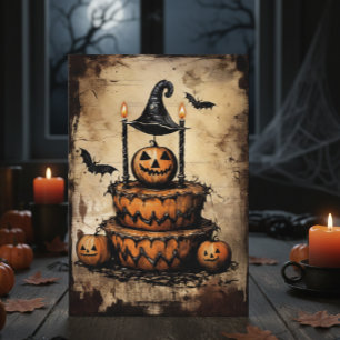 Verjaardagstaart Halloween verjaardag Kaart