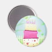 Verjaardagstaart magneten (Voorkant / Achterkant)