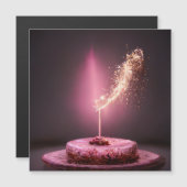 Verjaardagstaart met vonken   (Voorkant / Achterkant)