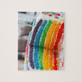 verjaardagstaart puzzel legpuzzel (Verticaal)