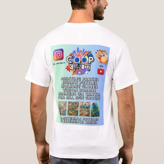 Verjaardagstaart T-shirt (Achterkant)