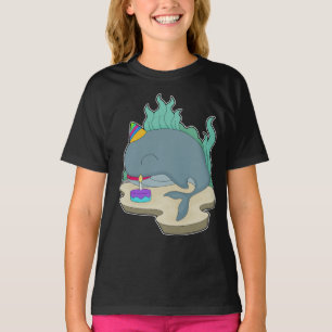 verjaardagstaart voor walvissen t-shirt