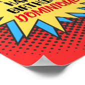 Verjaardagsteken, Superheldenthema, personaliseren Poster (Hoek)