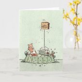 verjaardagstootje kaart (Gele Bloem)