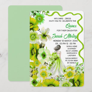Verjaardagsuitnodiging 16 jaar Sweet 16 Editable, Save The Date