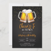 Verjaardagsuitnodiging Bierfeest Viering Kaart (Voorkant)