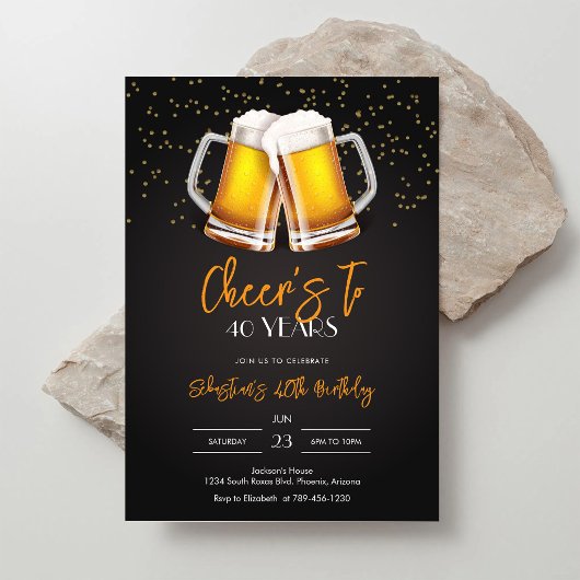 Verjaardagsuitnodiging Bierfeest Viering Kaart