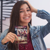 Verjaardagsuitnodiging Excentrische Kip Danst Briefkaart