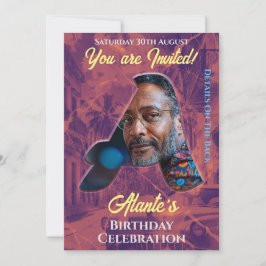 Verjaardagsuitnodiging Intital Design Kaart