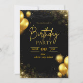 verjaardagsuitnodiging kaart (Achterkant)