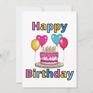 Verjaardagsuitnodiging Kaart
