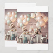 VERJAARDAGSUITNODIGING KAART (Voorkant / Achterkant)