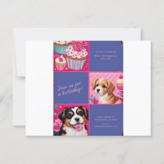 VERJAARDAGSUITNODIGING KAART