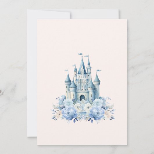 Verjaardagsuitnodiging Little Princess Kind Kaart (Achterkant)