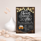 Verjaardagsuitnodiging met Cheers and Beers Kaart