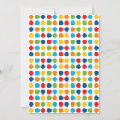 verjaardagsuitnodiging op feestdag in Toyland Kaart (Achterkant)