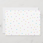 Verjaardagsuitnodiging Regenboog Helder Regenboog  Kaart (Achterkant)