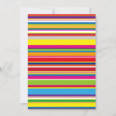 Verjaardagsuitnodiging regenboog kaart (Achterkant)