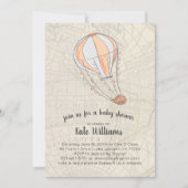 Verjaardagsuitnodiging Reizen Thema Babyfeestje Kaart (Voorkant)