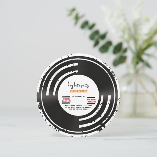 verjaardagsuitnodiging save the date (Staand voorkant)