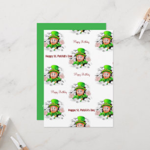 Verjaardagsuitnodiging St. Patrick's Day Kaart
