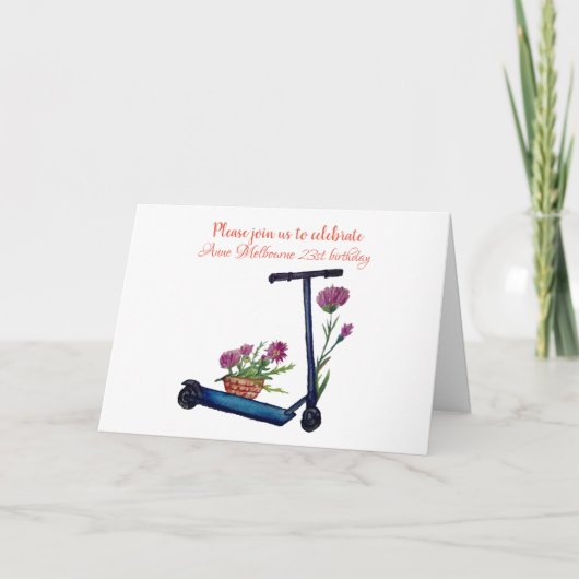 Verjaardagsuitnodiging Stareolor Art (Voorkant)