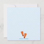 verjaardagsuitnodiging van Cute boy's zomerkoolfee Kaart (Achterkant)