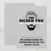 verjaardagsuitnodiging van mannen kaart (Voorkant / Achterkant)